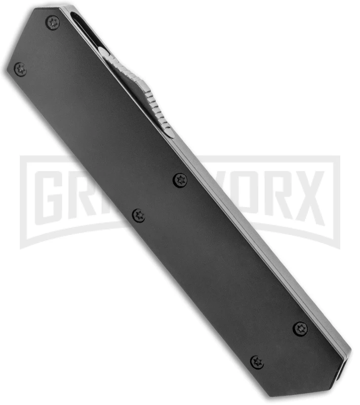 Boker USA Black Kwaiken OTF Automatic Knife - Satin Plain 4 Boker USA Black Kwaiken OTF Automatic Knife - Satin Plain - Image 2