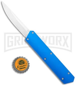 Boker USA Kwaiken OTF Automatic Knife Blue Aluminum (3.4" Satin) 06EX550 9 Boker USA Kwaiken OTF Automatic Knife Blue Aluminum (3.4" Satin) 06EX550 -Grindworx Boker USA Kwaiken OTF Auto Blue Aluminum SW 06EX550 BHQ 115742 jr bottlecap large