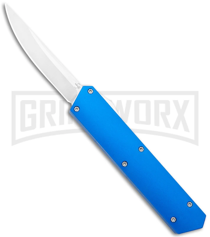 Boker USA Kwaiken OTF Automatic Knife Blue Aluminum (3.4" Satin) 06EX550 3 Boker USA Kwaiken OTF Automatic Knife Blue Aluminum (3.4" Satin) 06EX550