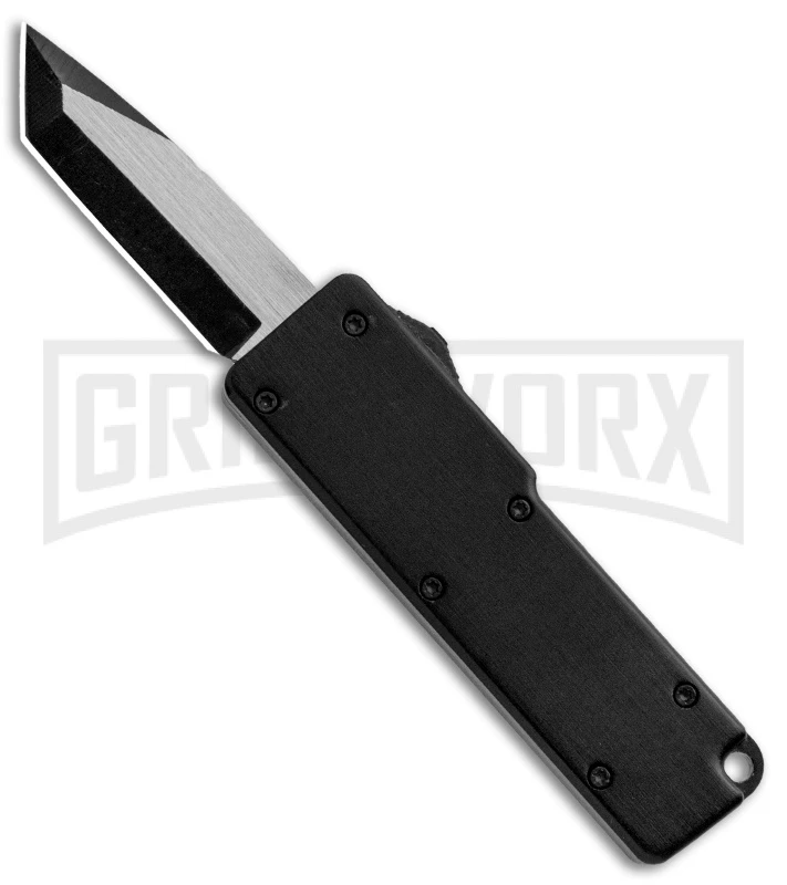 Chud Black OTF Automatic Knife - Black Tanto Plain 3 Chud Black OTF Automatic Knife - Black Tanto Plain