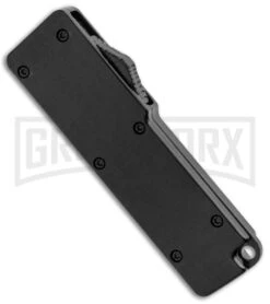 Chud Black OTF Automatic Knife - Black Tanto Plain 7 Chud Black OTF Automatic Knife - Black Tanto Plain -Grindworx Chud Mini Black OTF Auto Black Tanto Plain T 279935 1C GX 24551 jr spine large