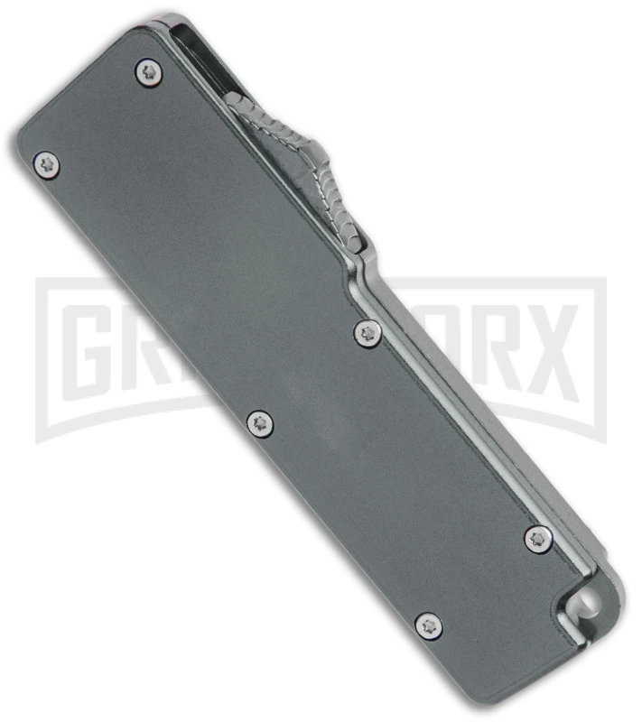 Chud Gray OTF Automatic Knife - Stonewash Tanto Plain 4 Chud Gray OTF Automatic Knife - Stonewash Tanto Plain - Image 2