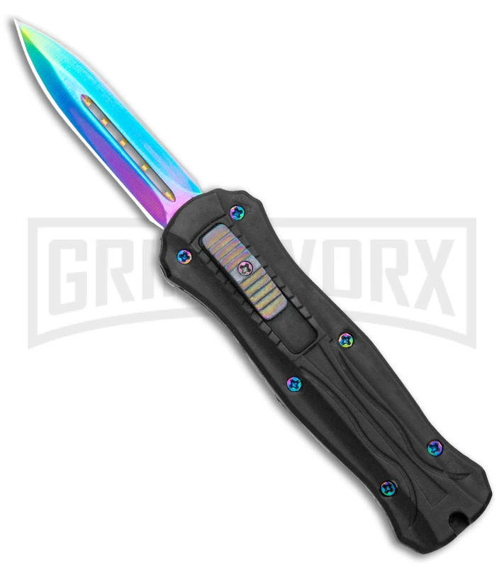 Coffin Blaster 2.0 Black DA/OTF Automatic Knife - Rainbow Dagger 3 Coffin Blaster 2.0 Black DA/OTF Automatic Knife - Rainbow Dagger