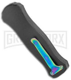 Coffin Blaster 2.0 Black DA/OTF Automatic Knife - Rainbow Dagger 8 Coffin Blaster 2.0 Black DA/OTF Automatic Knife - Rainbow Dagger -Grindworx Coffin Blaster 2.0 Black Flames DA OTF Auto Rainbow GX 38219 jr side large