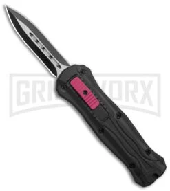 Coffin Blaster 2.0 Tactical Black/Purple DA/OTF Automatic Knife - Black Plain