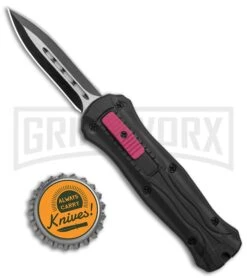 Coffin Blaster 2.0 Tactical Black/Purple DA/OTF Automatic Knife - Black Plain -Grindworx Coffin Blaster 2.0 Textured Black Pink DA OTF Auto Dagger TT GX 37850 jr bottlecap 2 large