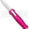 Coffin Blaster 2.0 Textured Pink DA/OTF Automatic Knife - (2" Satin) -Grindworx Coffin Blaster 2.0 Textured Pink DA OTF Auto Satin Plain GX 37498 jr large