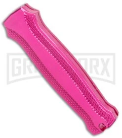 Coffin Blaster 2.0 Textured Pink DA/OTF Automatic Knife - (2" Satin) 8 Coffin Blaster 2.0 Textured Pink DA/OTF Automatic Knife - (2" Satin) -Grindworx Coffin Blaster 2.0 Textured Pink DA OTF Auto Satin Plain GX 37498 jr side large