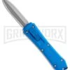 Coffin Blaster Blue DA/OTF Automatic Knife - Bead Blast Plain -Grindworx Coffin Blaster Blue DA OTF Automatic Knife BB Plain 2706 2BL GX 35327 LS 2 large