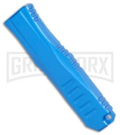 Mini Marvel Blue DA/OTF Automatic Knife - Tanto Black Plain 8 Mini Marvel Blue DA/OTF Automatic Knife - Tanto Black Plain -Grindworx Coffin Blaster Extreme Blue DA Tanto Black Plain GX 34980 jr side large