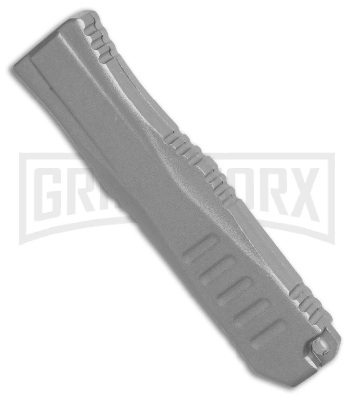 Mini Marvel Grey DA/OTF Automatic Knife - Tanto Black Plain 5 Mini Marvel Grey DA/OTF Automatic Knife - Tanto Black Plain - Image 3