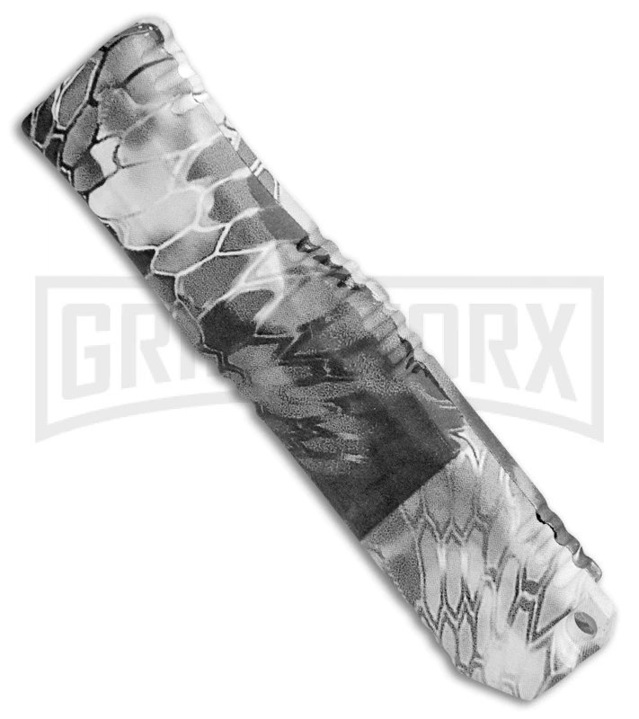 Mini Marvel Gray Camo DA/OTF Automatic Knife - Black Tanto 5 Mini Marvel Gray Camo DA/OTF Automatic Knife - Black Tanto - Image 3