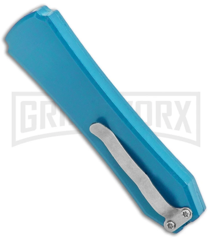 Coffin Blaster Metallic Blue DA/OTF Automatic Dagger Knife - Bead Blast Plain 5 Coffin Blaster Metallic Blue DA/OTF Automatic Dagger Knife - Bead Blast Plain - Image 3
