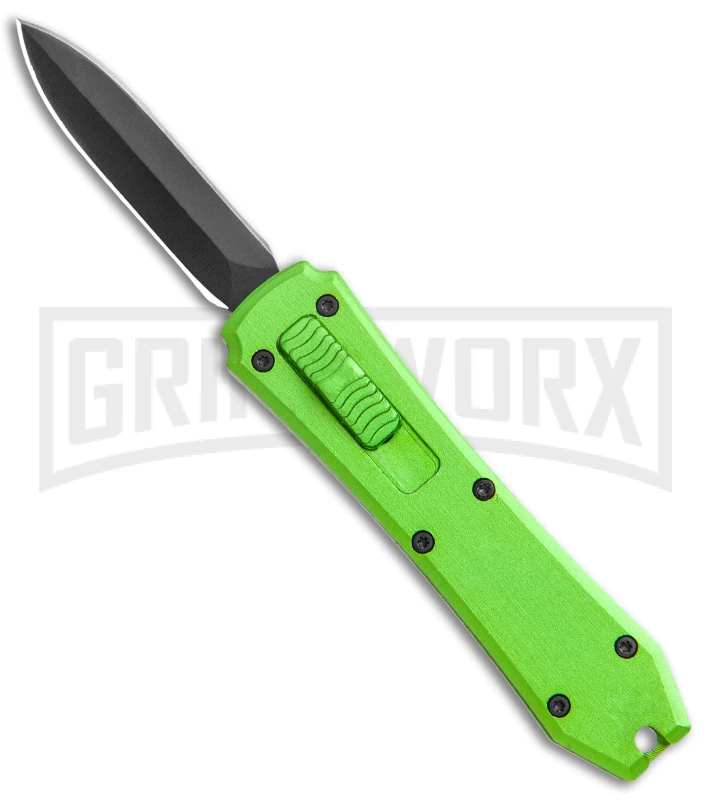 Coffin Blaster Metallic Green DA/OTF Automatic Knife - Black Plain 3 Coffin Blaster Metallic Green DA/OTF Automatic Knife - Black Plain