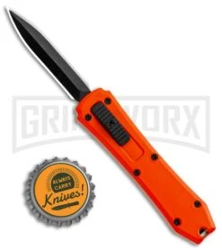 Coffin Blaster Orange DA/OTF Automatic Knife - Black Plain -Grindworx Coffin Blaster Orange DA OTF Auto Black Plain GX 35360 jr bottlecap large