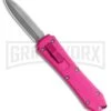 Coffin Blaster Pink DA/OTF Automatic Knife - Bead Blast Plain -Grindworx Coffin Blaster Pink DA OTF Automatic Knife BB Plain 2706 2PK GX 35329 LS 2 large