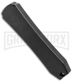 Coffin Blaster Tactical Black DA/OTF Automatic Knife - Tanto Two-Tone -Grindworx Coffin Blaster Tactical Black DA Auto Tanto TT GX 33655 jr side large