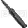 Coffin Blaster 2.0 Tactical Black Textured DA/OTF Automatic Knife - Black Plain -Grindworx Coffin Blaster Tactical Black Textured DA OTF Auto Black GX 34910 jr large