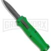 Coffin Blaster 2.0 Textured Green DA/OTF Automatic 440 Knife (2" Black Satin) -Grindworx Coffin Blaster Textured Green DA OTF Auto Black Plain GX 37500 jr large