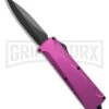 Daggerr Knives Koschei Purple Aluminum Double Action OTF Knife - Black Plain 2 Daggerr Knives Koschei Purple Aluminum Double Action OTF Knife - Black Plain -Grindworx Daggerr Knives Koschei Double Action OTF Knife Purple Aluminum 3.5in Black BHQ 182320 hd large