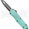 Demolisher OTF Automatic Knife Clip Point Mint - Two Tone Plain