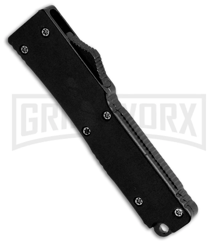 Firecracker Mini Black D/A OTF Automatic Knife - Two Tone Plain 4 Firecracker Mini Black D/A OTF Automatic Knife - Two Tone Plain - Image 2