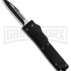 Firecracker Mini Black D/A OTF Automatic Knife - Two Tone Plain -Grindworx FIrecracker Mini Black DA OTF Auto TT 2706 1BK GX 35323 LS large