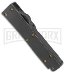 Firecracker Mini Black D/A OTF Automatic Knife - Gold Dagger 7 Firecracker Mini Black D/A OTF Automatic Knife - Gold Dagger -Grindworx Firecracker Mini Black DA OTF Auto Gold Dagger GX 37876 jr spine large