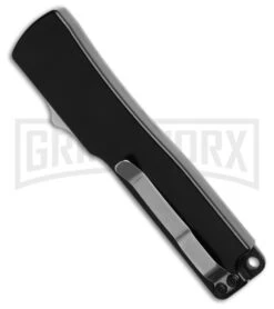 Firecracker Mini Black D/A OTF Automatic Knife - Tanto Satin Plain 7 Firecracker Mini Black D/A OTF Automatic Knife - Tanto Satin Plain -Grindworx Firecracker Mini Black DA OTF Automatic Knife Tanto Satin Plain GX 42603 hd side large