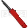Firecracker Mini Red D/A OTF Automatic Knife - Black Dagger -Grindworx Firecracker Mini Red DA OTF Auto Black Dagger GX 37875 jr large