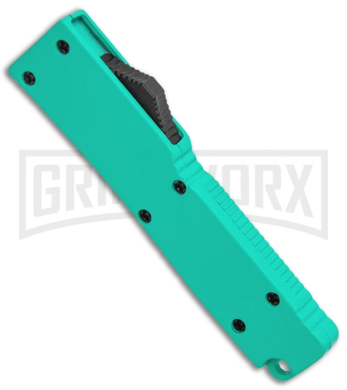 Firecracker Mini Robin Egg D/A OTF Automatic Knife - Black Dagger 4 Firecracker Mini Robin Egg D/A OTF Automatic Knife - Black Dagger - Image 2