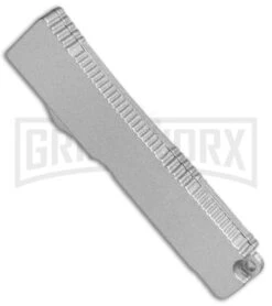 Firecracker Mini Silver D/A OTF Automatic Knife - Drop Point Two Tone 9 Firecracker Mini Silver D/A OTF Automatic Knife - Drop Point Two Tone -Grindworx Firecracker Mini Silver DA OTF TT MOTFS BP 19564 jr side large