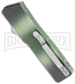 Lightning Camo D/A OTF Automatic Knife - Tanto Black Serr 8 Lightning Camo D/A OTF Automatic Knife - Tanto Black Serr -Grindworx LIghtning Camo DA OTF Auto Tanto Black Serr GX 39052 jr side large