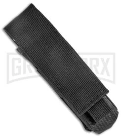 Large Atomic Defender White Automatic Dagger Knife - Two-Tone Plain -Grindworx Large Atomic White Auto Dagger TT GX 38632 jr sheath large