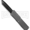 Lightning Gray D/A OTF Automatic Knife - Tanto Black 2 Lightning Gray D/A OTF Automatic Knife - Tanto Black -Grindworx Lighting Gray DA OTF AK Tanto Black BHQ GX 41284 td large