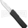 Lightning Black D/A OTF Automatic Knife - Clip Point Satin -Grindworx Lightning Black DA OTF Auto CP Satin GX 33420 jr large