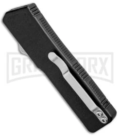Lightning Black D/A OTF Automatic Knife - Tanto Two Tone 8 Lightning Black D/A OTF Automatic Knife - Tanto Two Tone -Grindworx Lightning Black DA OTF Auto Tanto TT GX 33422 jr side large