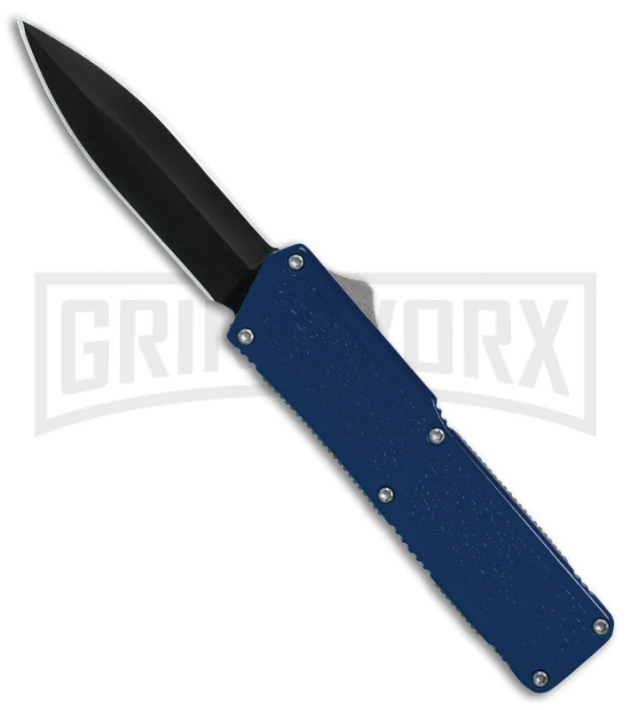 Lightning Blue D/A OTF Automatic Knife - Black Dagger 3 Lightning Blue D/A OTF Automatic Knife - Black Dagger
