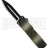 Lightning Camo D/A OTF Automatic Knife - Dagger Two-Tone Plain -Grindworx Lightning Camo DA Dagger Two Tone BP 30357 er large