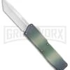 Lightning Camo D/A OTF Automatic Knife - Tanto Satin -Grindworx Lightning Camo DA OTF Auto Tanto Satin GX 34078 jr large