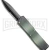 Lightning Camo D/A OTF Automatic Knife - Black Dagger Serrated -Grindworx Lightning DA OTF Camo Black Dagger Serr LNGDECAMOBS BP 20214 jr large