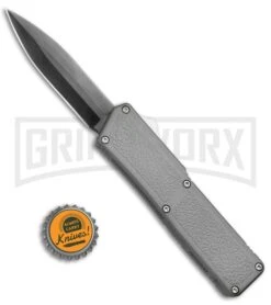 Lightning Gray D/A OTF Automatic Knife - Black Dagger 9 Lightning Gray D/A OTF Automatic Knife - Black Dagger -Grindworx Lightning DA OTF Gray Black Dagger BP 18952 jr bottlecap large
