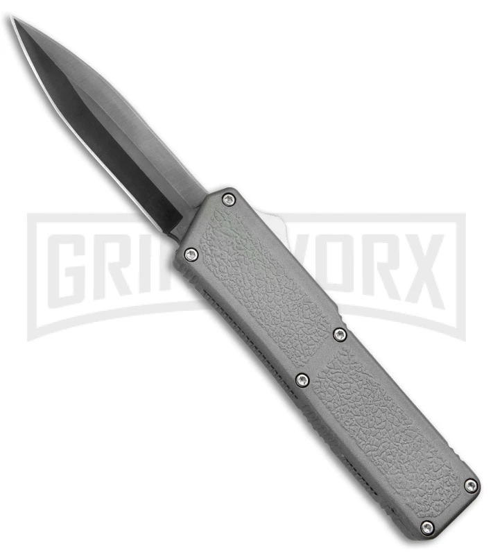 Lightning Gray D/A OTF Automatic Knife - Black Dagger 3 Lightning Gray D/A OTF Automatic Knife - Black Dagger