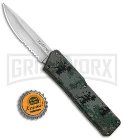Lightning Digi Camo D/A OTF Automatic Knife - Satin Serr 9 Lightning Digi Camo D/A OTF Automatic Knife - Satin Serr -Grindworx Lightning Digi Camo DA OTF Auto Satin Serr GX 33332 jr bottlecap large