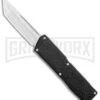 Lightning Elite Black D/A OTF Automatic Knife - Tanto Satin Plain -Grindworx Lightning Elite Black DA OTF Auto Tanto Satin GX 35943 jr large