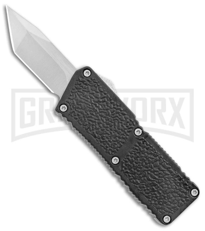 Lightning Fireball Black D/A OTF Automatic Knife - Tanto Satin Plain 3 Lightning Fireball Black D/A OTF Automatic Knife - Tanto Satin Plain