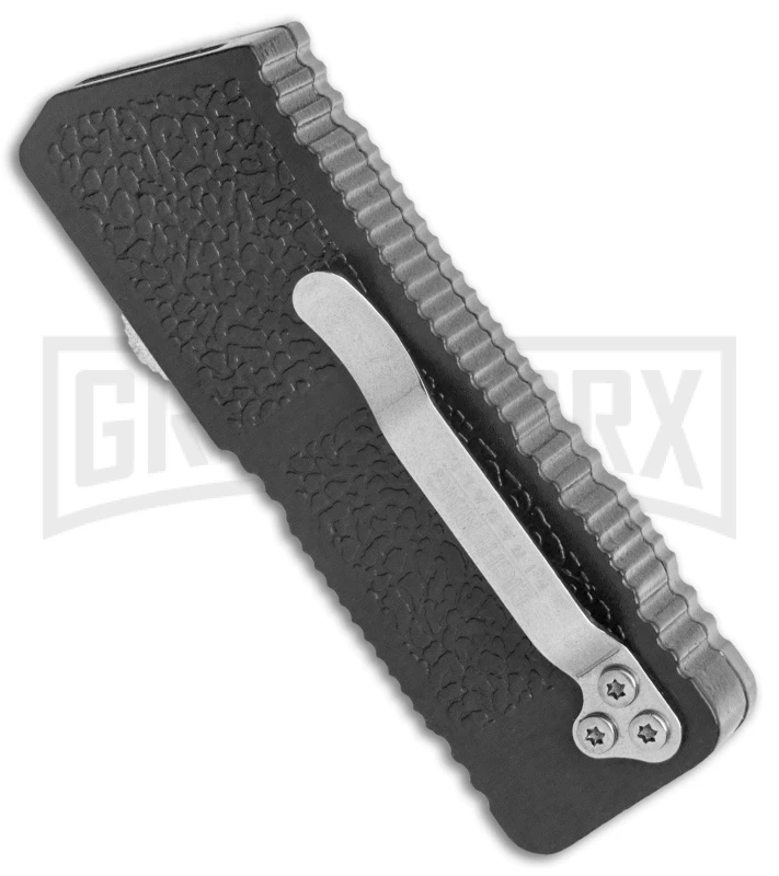 Lightning Fireball Black D/A OTF Automatic Knife - Tanto Satin Plain 5 Lightning Fireball Black D/A OTF Automatic Knife - Tanto Satin Plain - Image 3