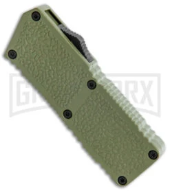 Lightning Fireball OD Green D/A OTF Automatic Knife - Drop Point Black Plain 7 Lightning Fireball OD Green D/A OTF Automatic Knife - Drop Point Black Plain -Grindworx Lightning Fireball OD Green DA OTF Auto Black DP GX 37449 jr spine large