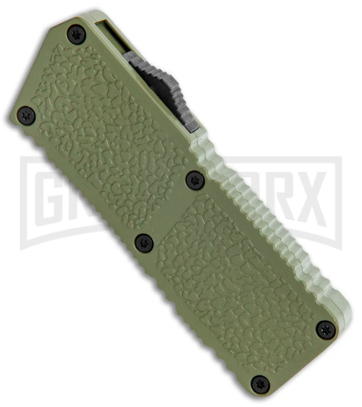 Lightning Fireball OD Green D/A OTF Automatic Knife - Drop Point Black Plain 4 Lightning Fireball OD Green D/A OTF Automatic Knife - Drop Point Black Plain - Image 2