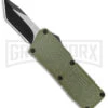 Lightning Fireball OD Green D/A OTF Automatic Knife - Tanto Black Plain -Grindworx Lightning Fireball OD Green DA OTF Auto Black Tanto GX 37451 jr large